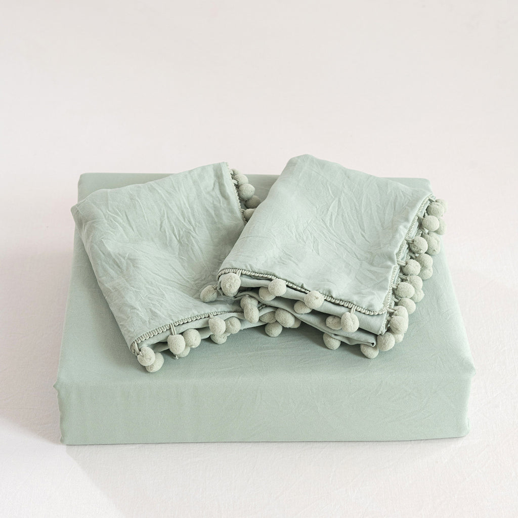 Washed Cotton Solid Colour Bedding Set