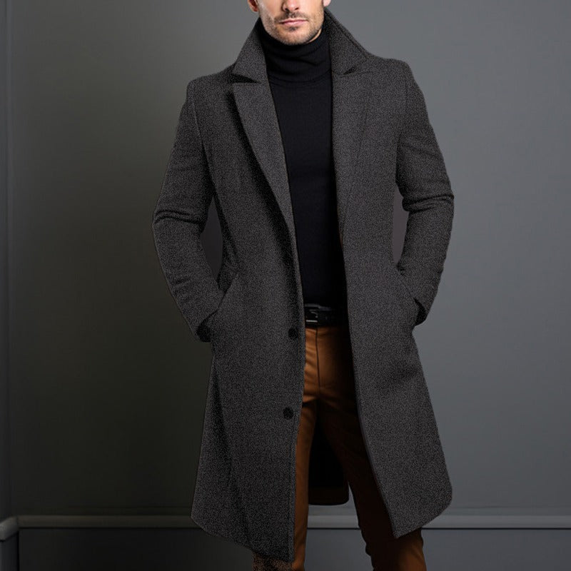 Caspian | Men's Wool-Look Tailored Overcoat