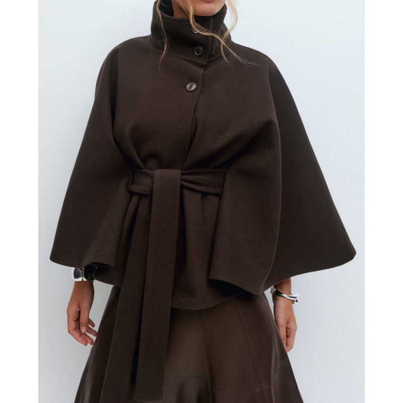 Sidonie | Women's Belted Cape Trench Coat