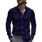 Marceau | Men's Printed Long-Sleeve Casual Shirt