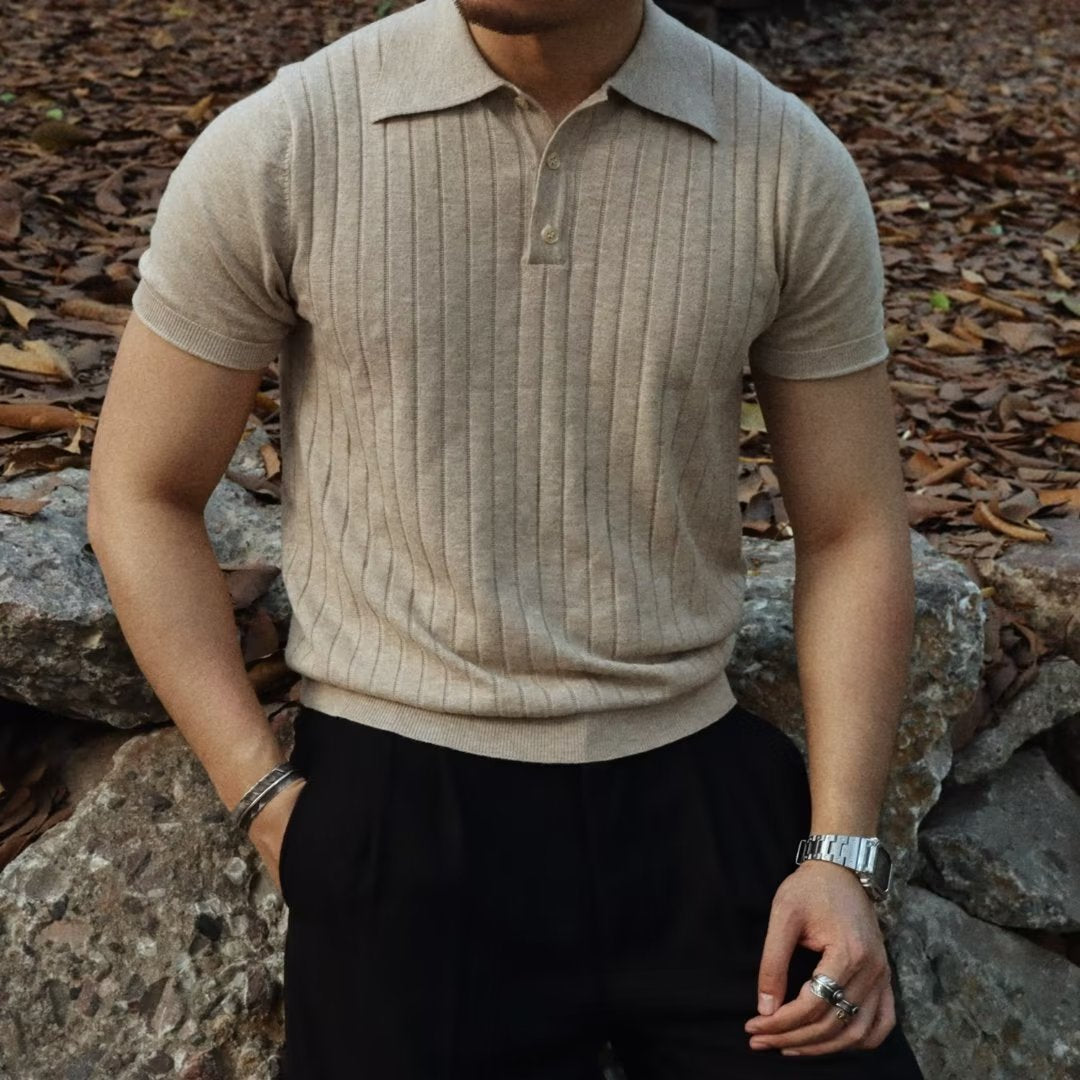 Josselin | Men's Solid Short-Sleeve Polo Shirt