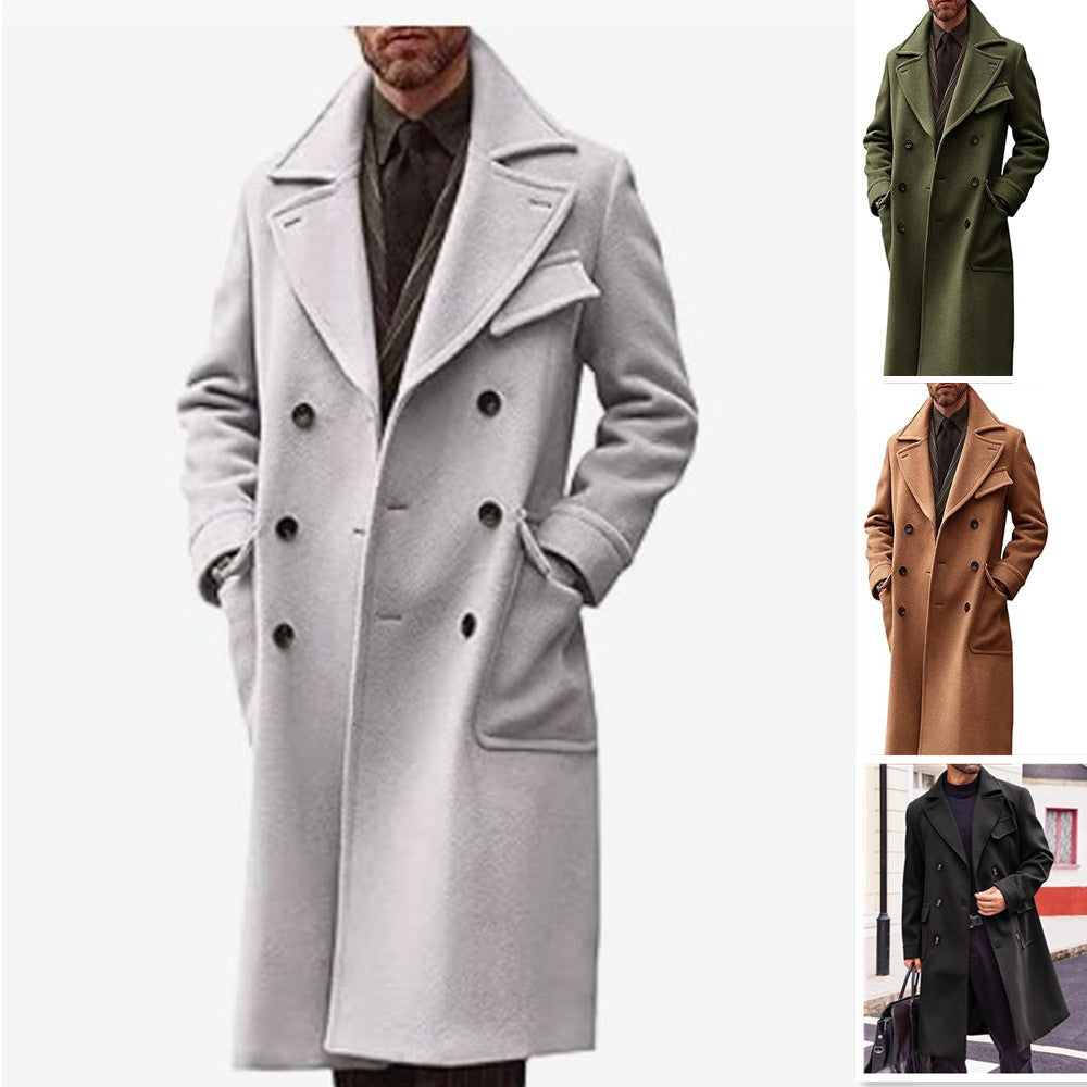 Pascal | Men's Notch-Lapel Wool-Look Overcoat