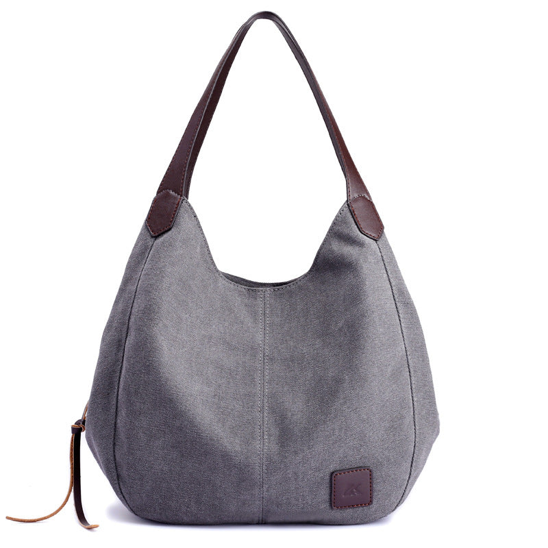 Elodie | Women's Multi-Pocket Canvas Tote Bag