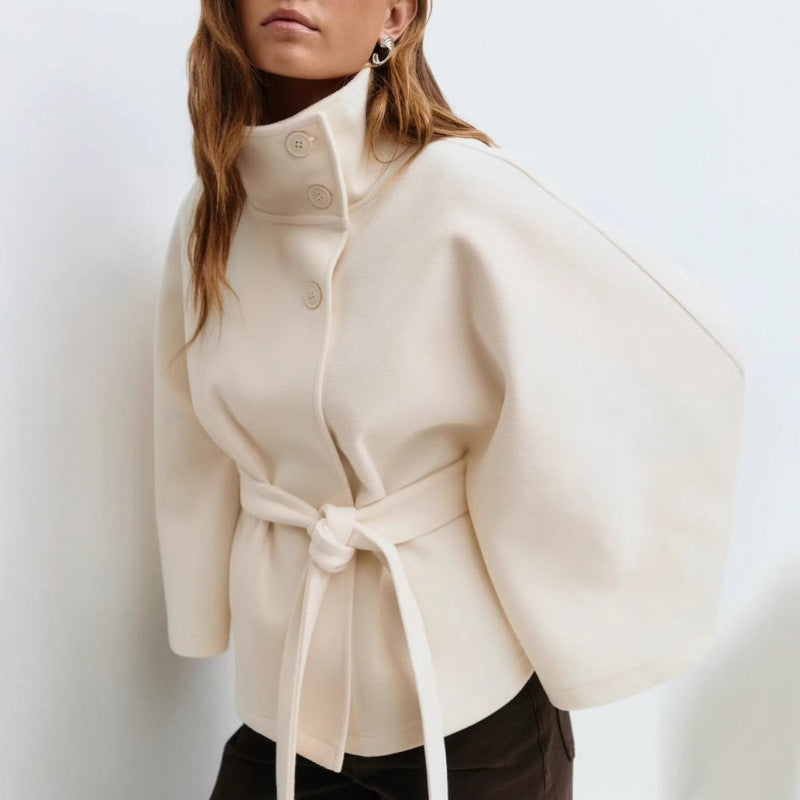 Sidonie | Women's Belted Cape Trench Coat