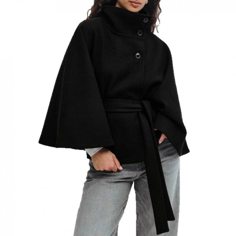 Sidonie | Women's Belted Cape Trench Coat