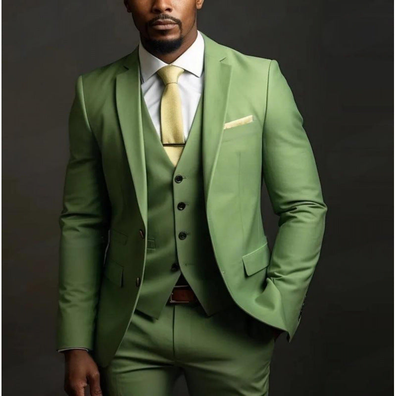 Aurelien | Men's Three-Piece Slim-Fit Suit Set