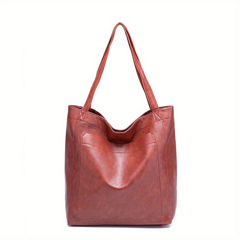 Women's Waxed Vegan Leather Tote Bag