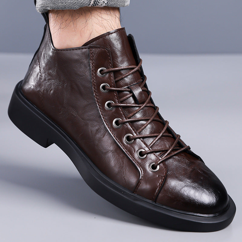 Thibault | Men's Retro Soft-Sole Lace-Up Boots