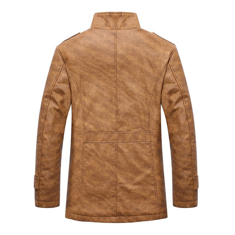 Emile | Men's Faux Leather Winter Jacket