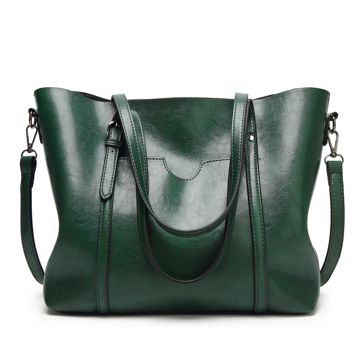 Layla | Women's Large Faux Leather Shoulder & Crossbody Tote Bag