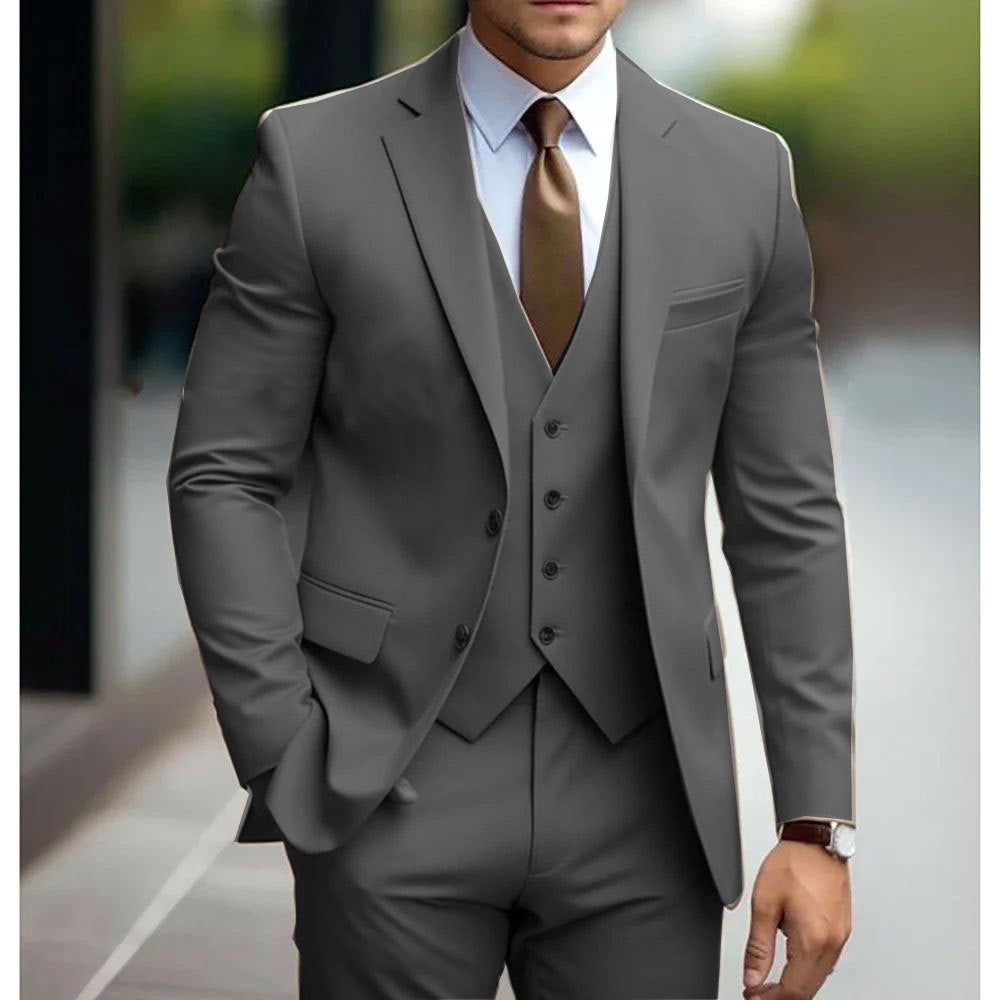 Valentin | Men's Slim-Fit Three-Piece Wedding Suit