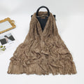 Bernadette | Distressed Fringe Cotton-Linen Shawl Scarf