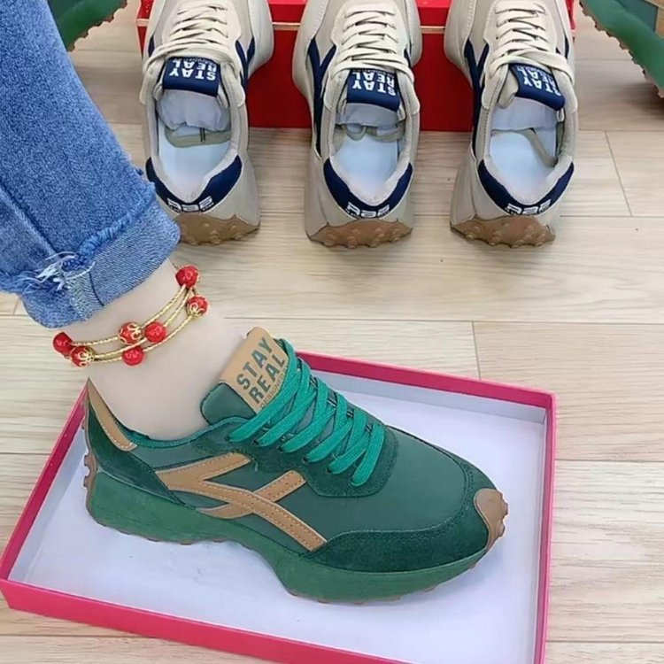 Amy thick-sole sneakers in green