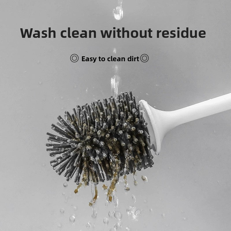 Matte Black Toilet Brush — Floor or Wall Mount Option