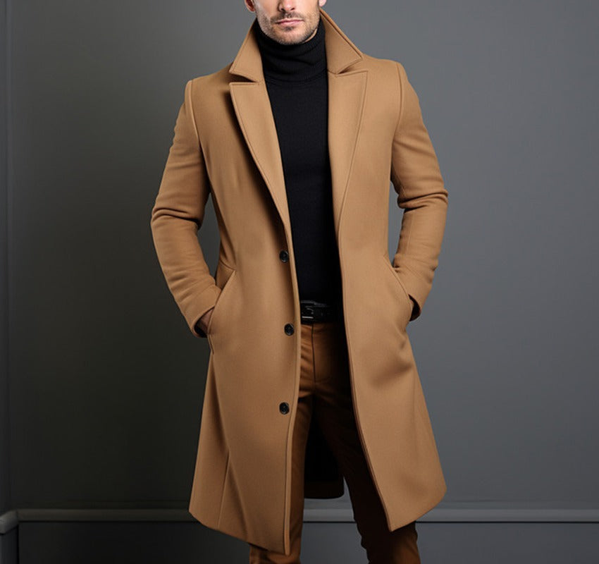 Caspian | Men's Wool-Look Tailored Overcoat