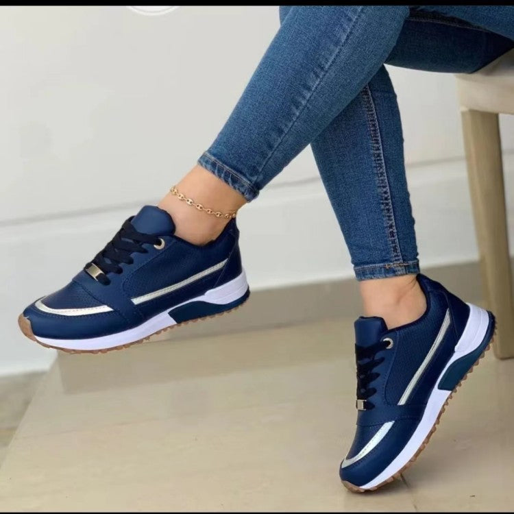 Lenora | Women's Non-Slip Lace-Up Platform Walking Shoes Sneakers