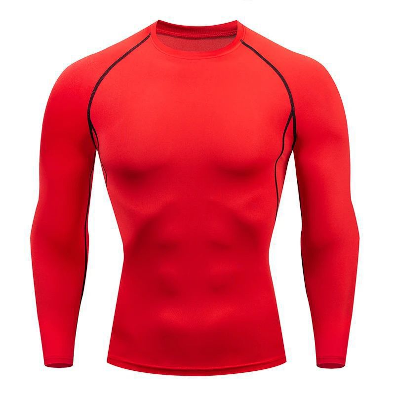 Mens Long Sleeve Fitness Compression Shirt