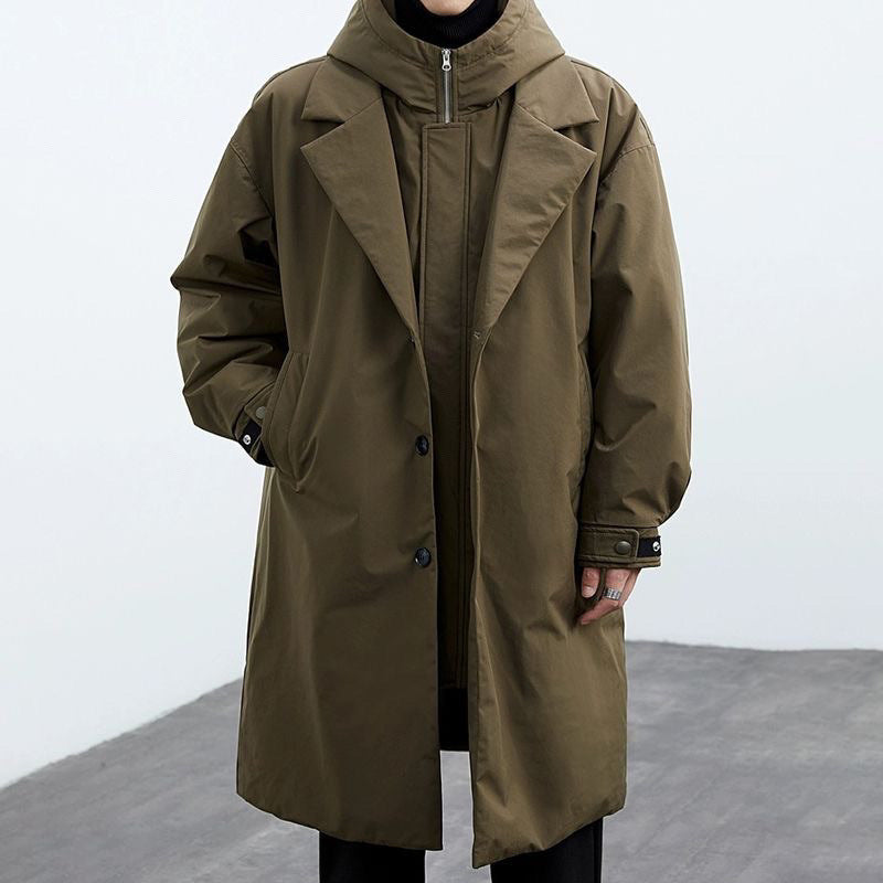 Jules | Men's Oversized Hooded Waterproof Long Rain Jacket
