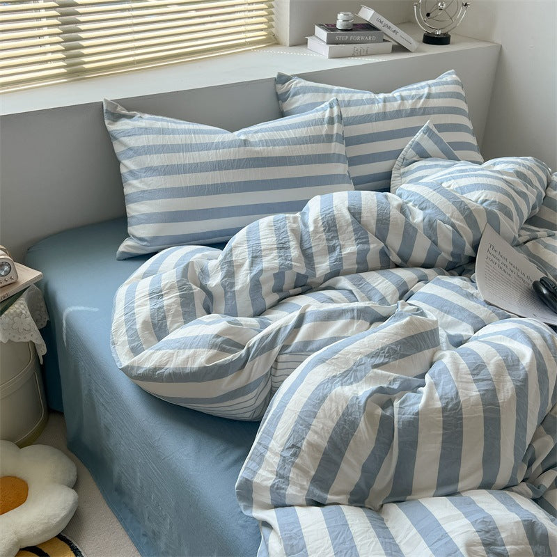 Double-Layer Cotton Gauze Bedding Set