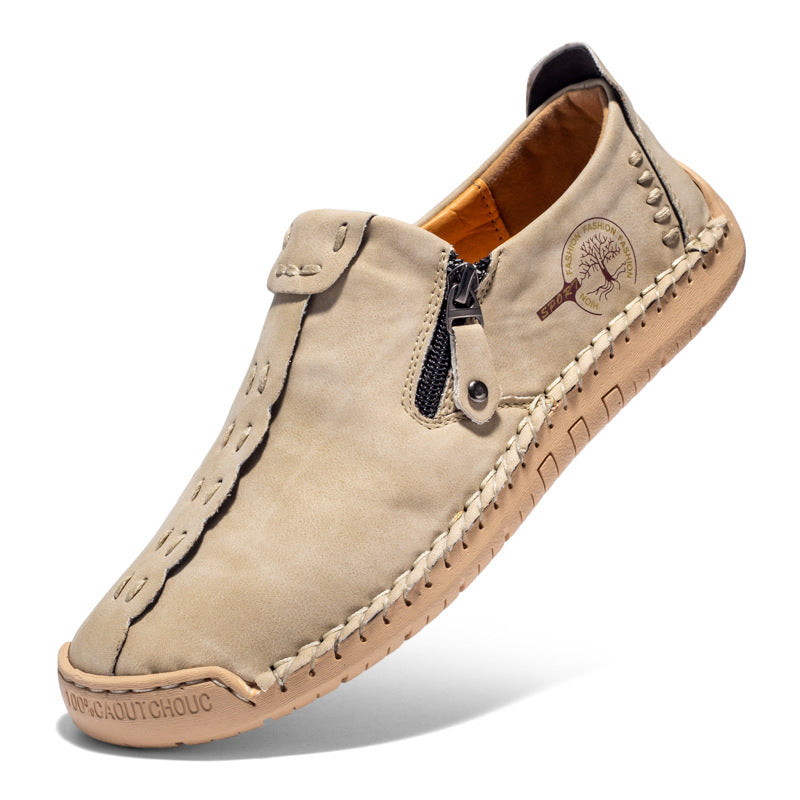 Callum | Men's Side-Zip Casual Vegan Leather Shoes