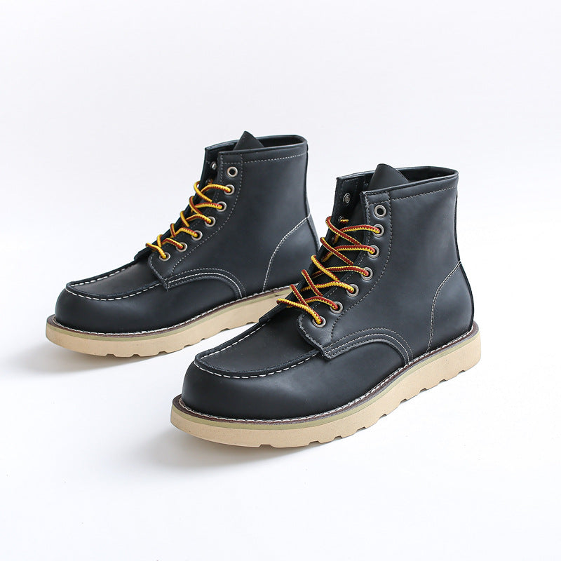 Quentin | Men's Genuine Leather Lace-Up Work Boots