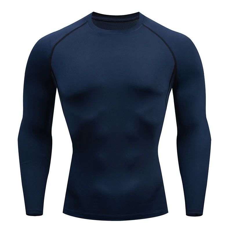 Mens Long Sleeve Fitness Compression Shirt