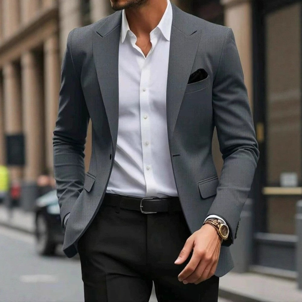 Remy | Men's Slim-Fit Single-Button Suit Jacket