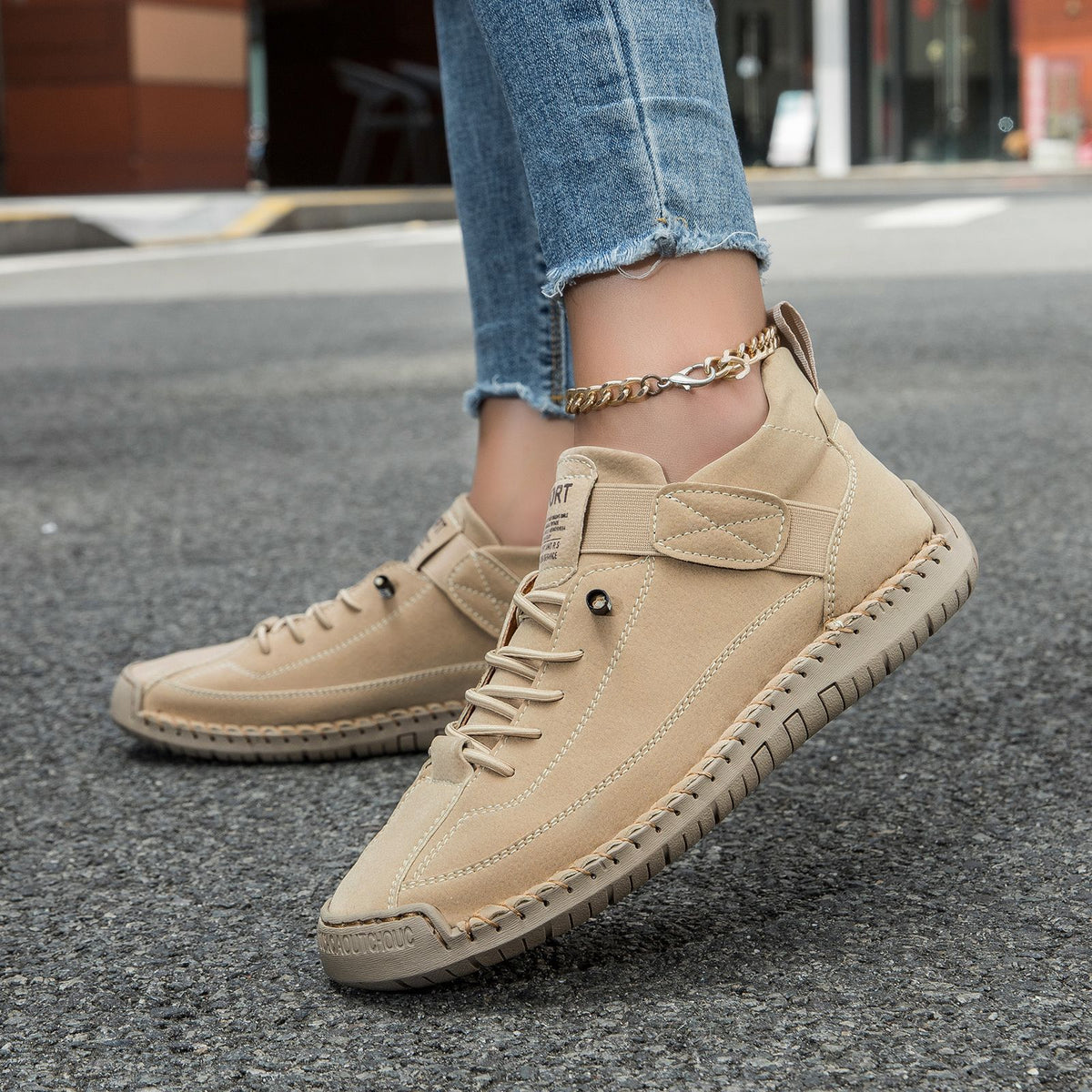 Saela hand-stitched flats
