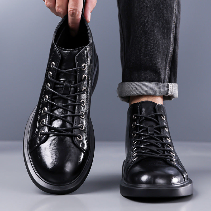 Thibault | Men's Retro Soft-Sole Lace-Up Boots