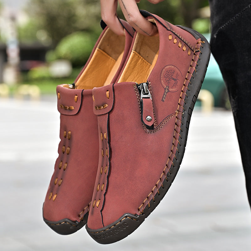 Callum | Men's Side-Zip Casual Vegan Leather Shoes