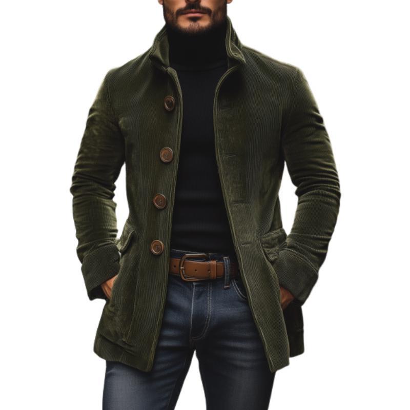 Bastien | Men's Stand-Collar Corduroy Blazer