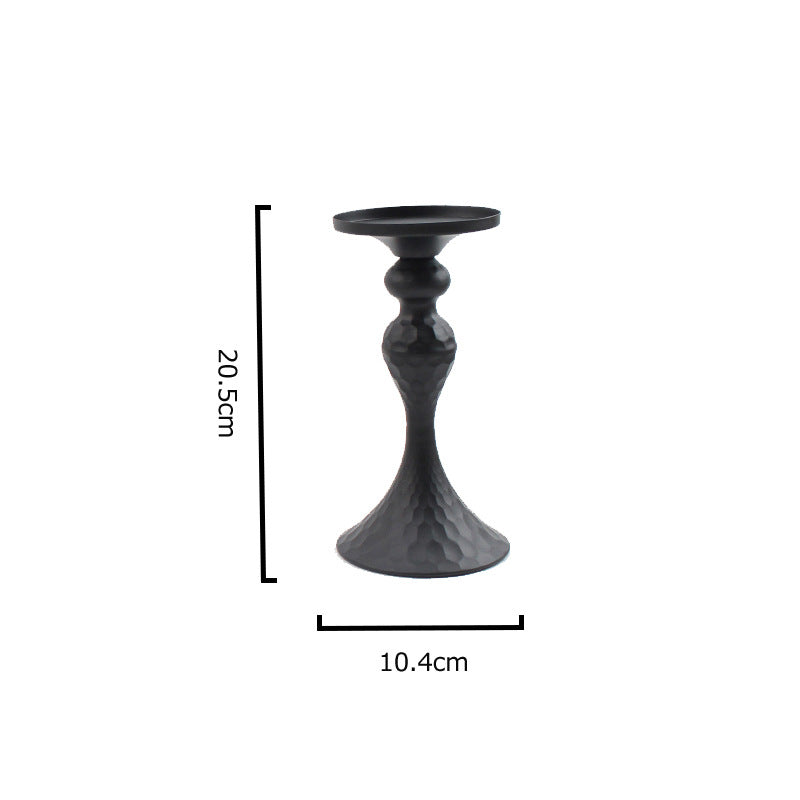 Hammered Iron Candle Holder