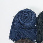 Bernadette | Distressed Fringe Cotton-Linen Shawl Scarf