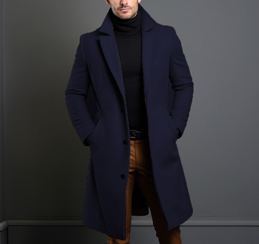 Caspian | Men's Wool-Look Tailored Overcoat