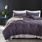 Washed Cotton Solid Colour Bedding Set