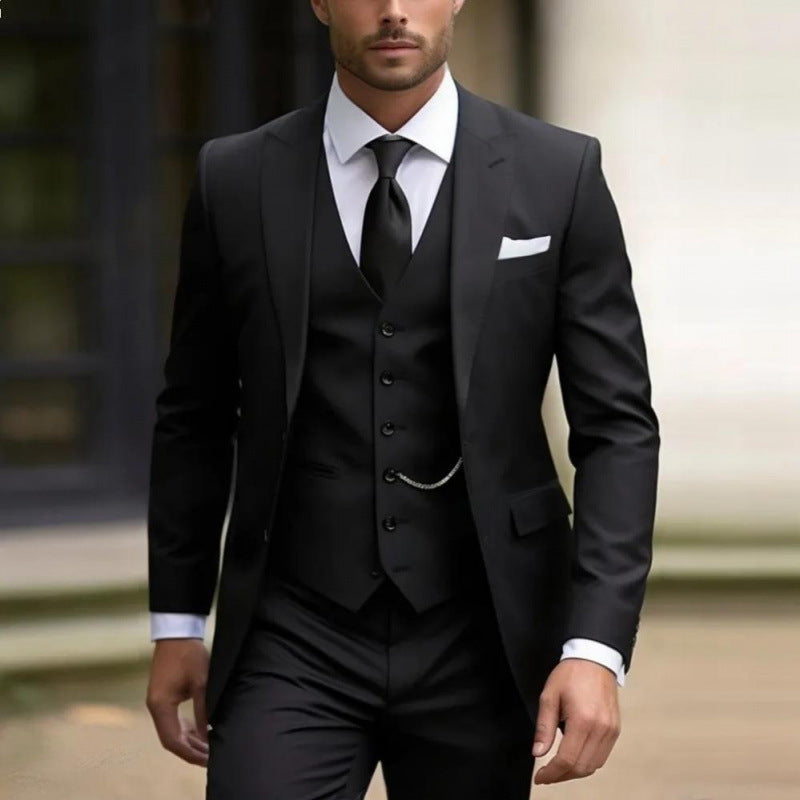 Aurelien | Men's Three-Piece Slim-Fit Suit Set