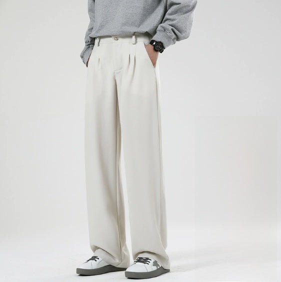 Mens Casual Loose Fit Dress Pants