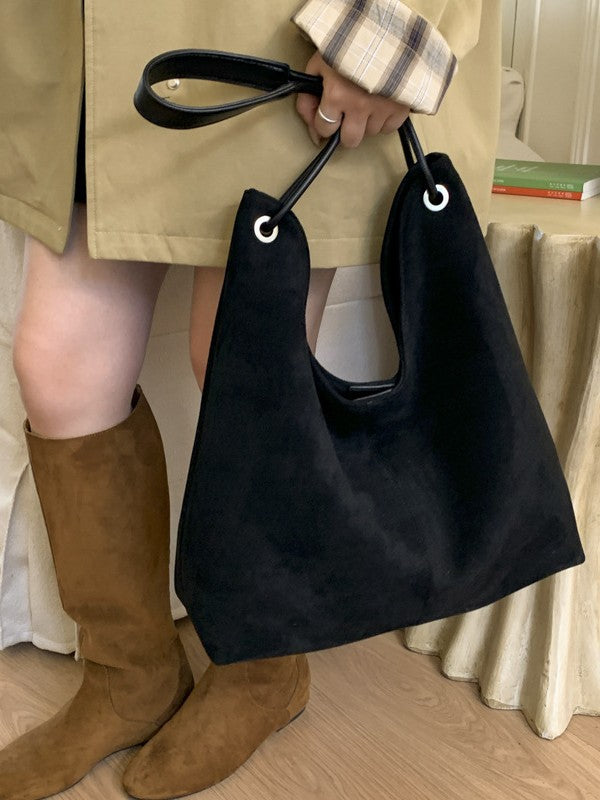 Seraphine | Women's Faux Suede Shoulder Tote Bag