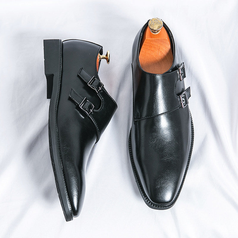Dorian | Men's Double Monk-Strap Leather Dress Shoes