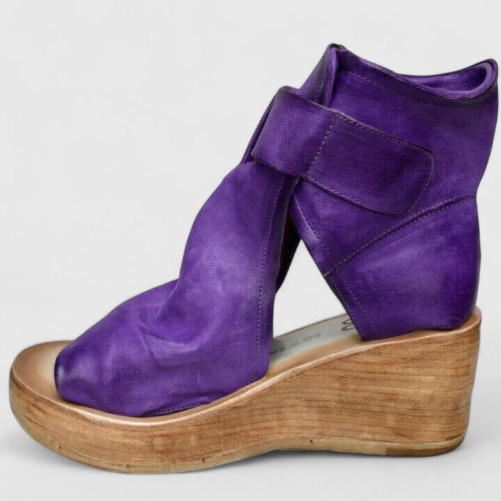 Juno | Women's Peep-Toe Roman Wedge Sandals