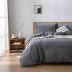 Washed Cotton Solid Colour Bedding Set