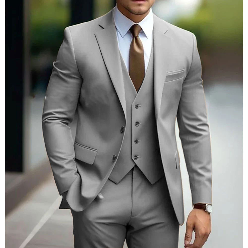 Valentin | Men's Slim-Fit Three-Piece Wedding Suit