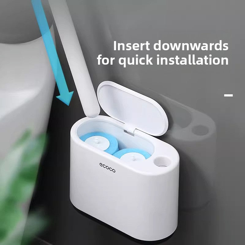 Classic Black Toilet Brush Set — Freestanding Floor Holder