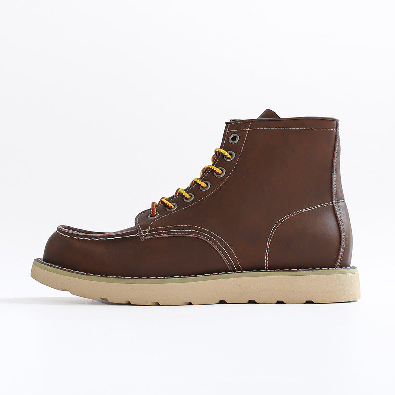 Quentin | Men's Genuine Leather Lace-Up Work Boots