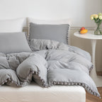 Washed Cotton Solid Colour Bedding Set