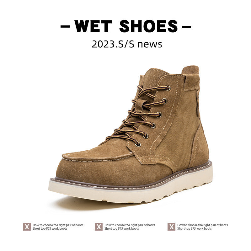 Hugo | Men's Retro Suede Work Boots