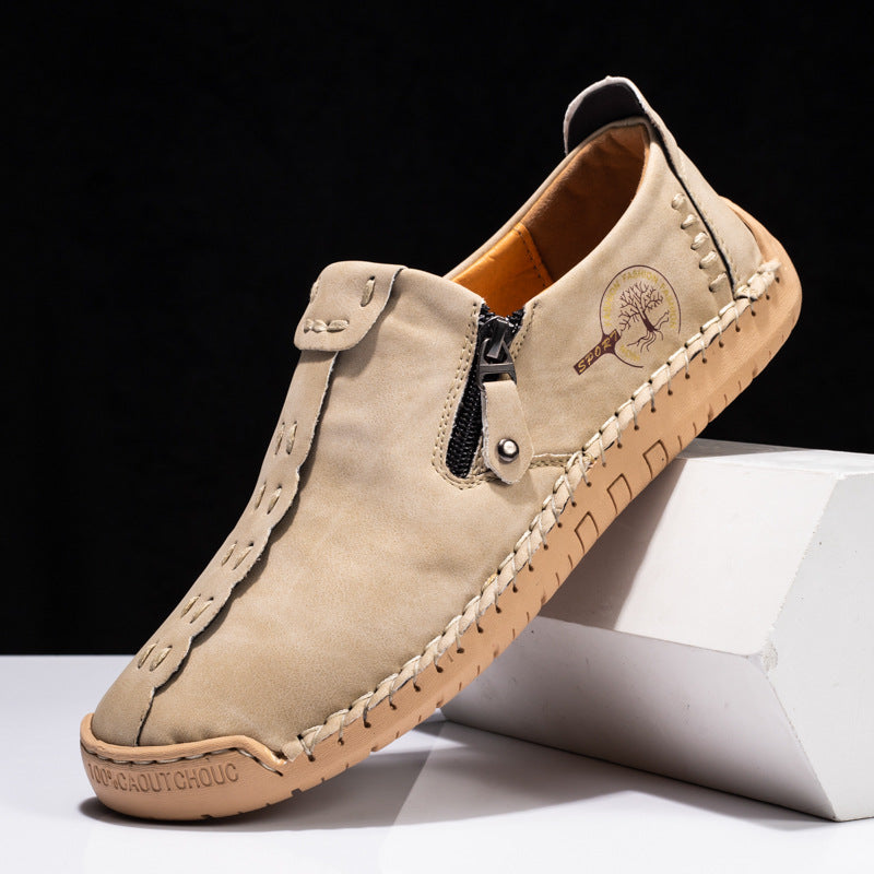 Callum | Men's Side-Zip Casual Vegan Leather Shoes