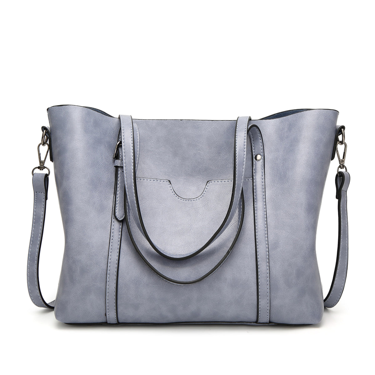 Layla | Women's Large Faux Leather Shoulder & Crossbody Tote Bag
