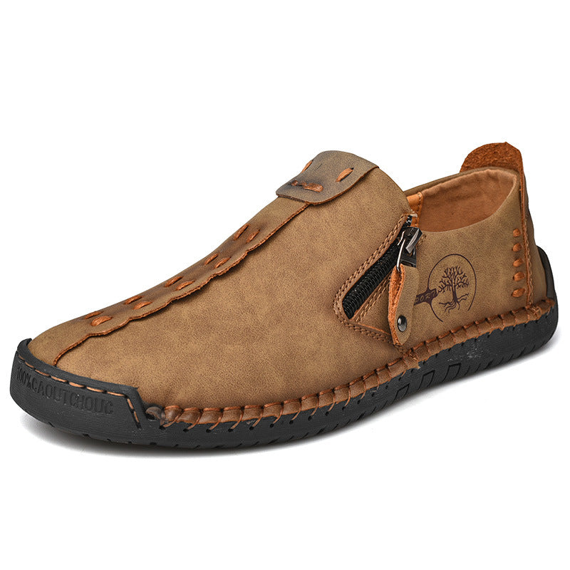 Callum | Men's Side-Zip Casual Vegan Leather Shoes