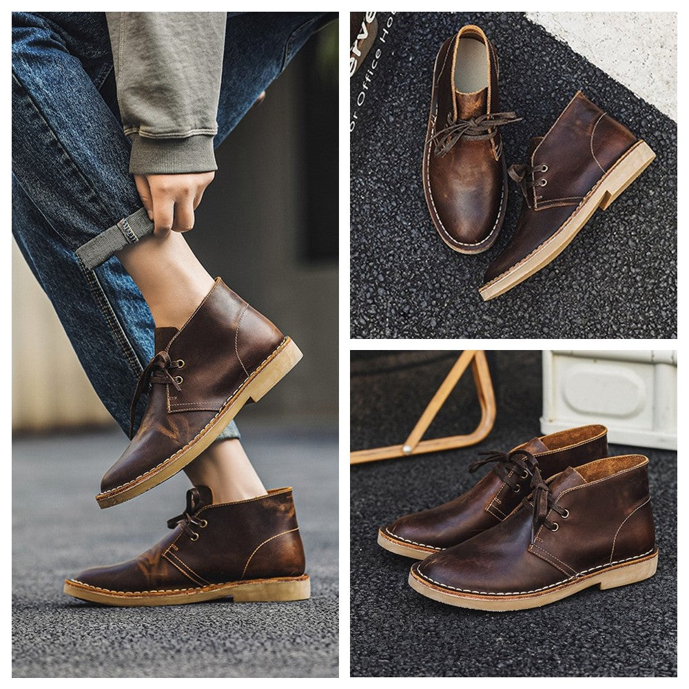 Desmond | Men's Vintage Leather Lace-Up Boots